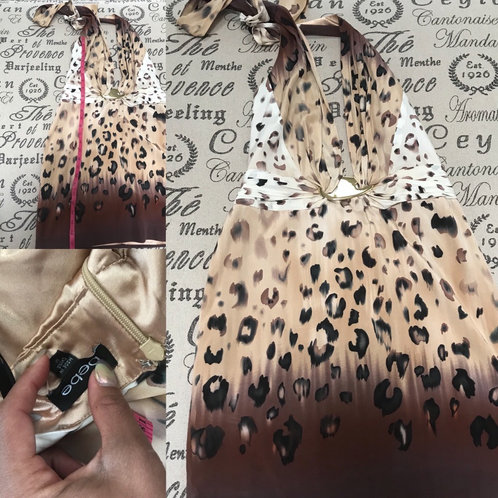 Bebe leopard dress